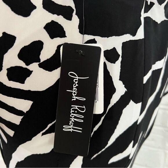 NWT Joseph Ribkoff Animal Print Cap Sleeve Dress Size 8 - Picture 9 of 14